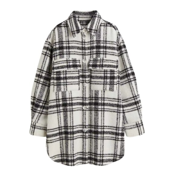 H&M | Plaid Shacket - Picture 1 of 8